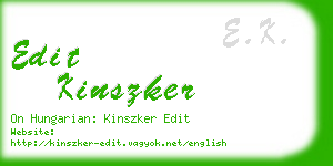 edit kinszker business card